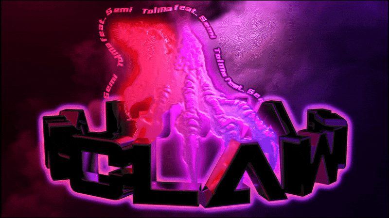 Animated header for Claw music project