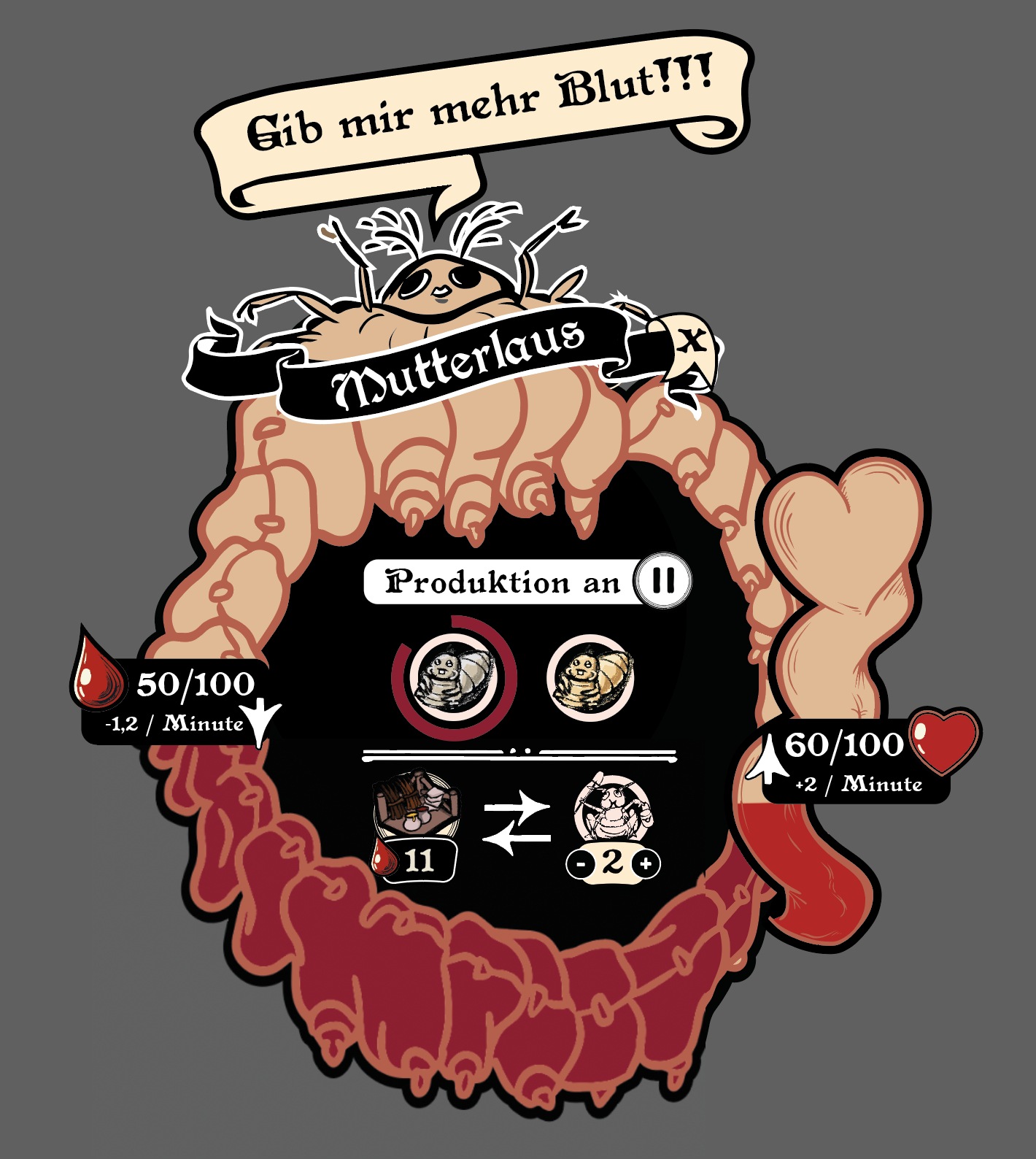 Mother louse character design